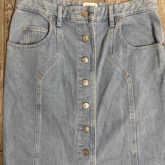 ISABEL MARANT ETOILE  Vandy skirt Front Button Denim 40 - Picture 3 of 16